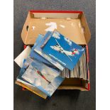 Collection of airliner postcards 1980s. P&P Group 2 (£18+VAT for the first lot and £3+VAT for