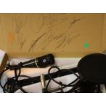 Zingyou BM 800 boxed microphone with undetermined signatures on the outer, and inner of the box. P&P