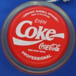 Coca-Cola; a branded Russell Spinner yo-yo. P&P Group 1 (£14+VAT for the first lot and £1+VAT for