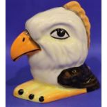 Lorna Bailey small Eagle, H: 9 cm. No cracks, chips or visible restoration. P&P Group 1 (£14+VAT for