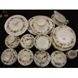 Royal Doulton 43 piece dinner service in the Larchmont pattern. Some general use wear otherwise no