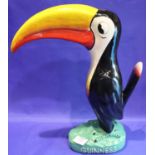 *** WITHDREW *** Large Guinness Toucan, H: 41 cm. P&P Group 3 (£25+VAT for the first lot and £5