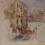 Shirley Trevena (British 20th century); small watercolour of Venice, 16 x 16 cm. Not available for