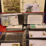 Large collection of early 20th century stamps and first day covers housed in 7 albums and