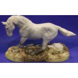 Boxed Beswick Camargue Wild Horse, 334/1000, 24 x 16 cm. No cracks, chips or visible restoration.