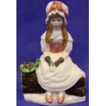 Francesco figurine, Cherry Ripe, H: 16 cm. No cracks, chips or visible restoration. P&P Group 1 (£