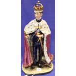 Large Capodimonte figurine of Prince Charles, limited edition, H: 37 cm. P&P Group 3 (£25+VAT for