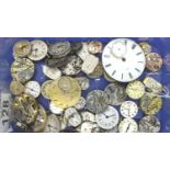 Quantity of mixed wristwatch and pocket watch movements, most appear in working order. P&P Group