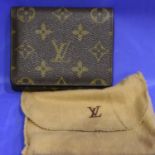 Louis Vuitton purse, boxed, numbered 62014. P&P Group 1 (£14+VAT for the first lot and £1+VAT for