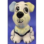 Lorna Bailey dog, Wuf Wuf, H: 13 cm. No cracks, chips or visible restoration. P&P Group 1 (£14+VAT