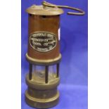 Miniature Ferndale miners lamp, H: 17cm. P&P Group 2 (£18+VAT for the first lot and £3+VAT for