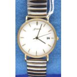 Geneve; a modern 9ct gold cased ladies wristwatch on expanding bracelet, model number 9711AGV725 /