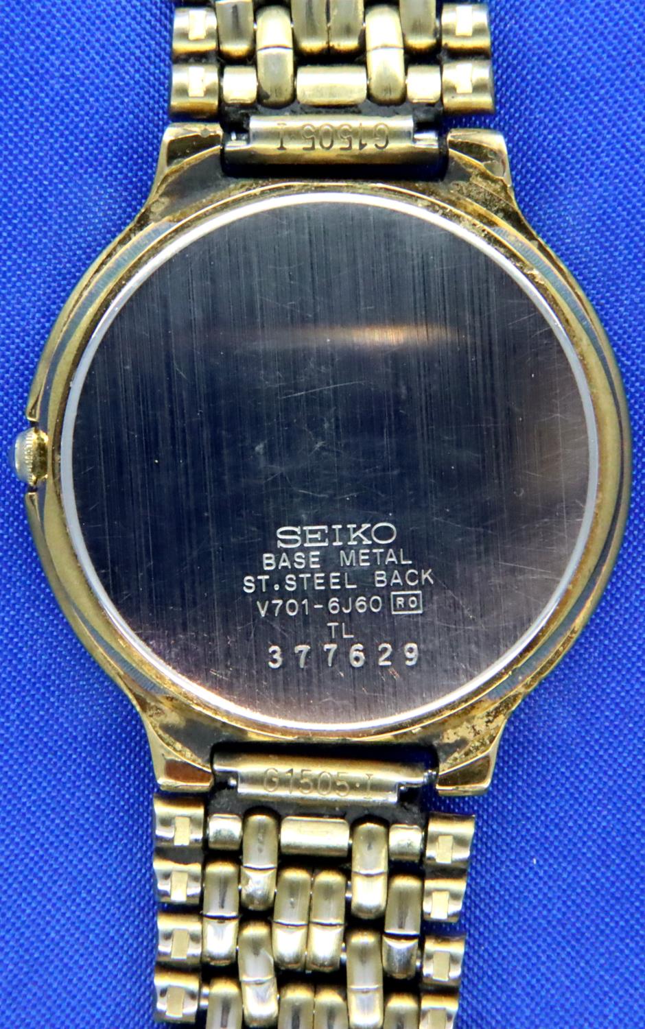 Seiko; gents vintage wristwatch, working at lotting. P&P Group 1 (£14+VAT for the first lot and £1+ - Image 2 of 2