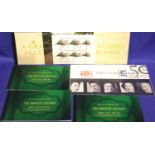 Royal Mail stamp books Gracious Accession (2), Bronte Sisters (3) and others. P&P Group 1 (£14+VAT