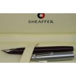 Sheaffer fountain pen and case. P&P Group 1 (£14+VAT for the first lot and £1+VAT for subsequent