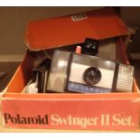 Boxed Polaroid Swinger 2 camera. Not available for in-house P&P, contact Paul O'Hea at Mailboxes