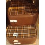 Two original VW campervan seat cushions. Not available for in-house P&P, contact Paul O'Hea at