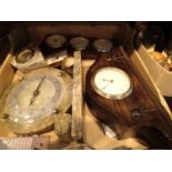 Collection of nine assorted clocks including a Japy Freres French example. Not available for in-