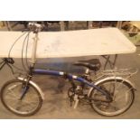 Ammaco Pakka Lite SE folding shopping bike 12'' frame six gear. Not available for in-house P&P,