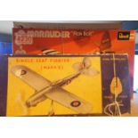 Revell 1/76 plastic kit, B36 Martin Marauder and a Revell 1/30 scale Spad XIII, both appear