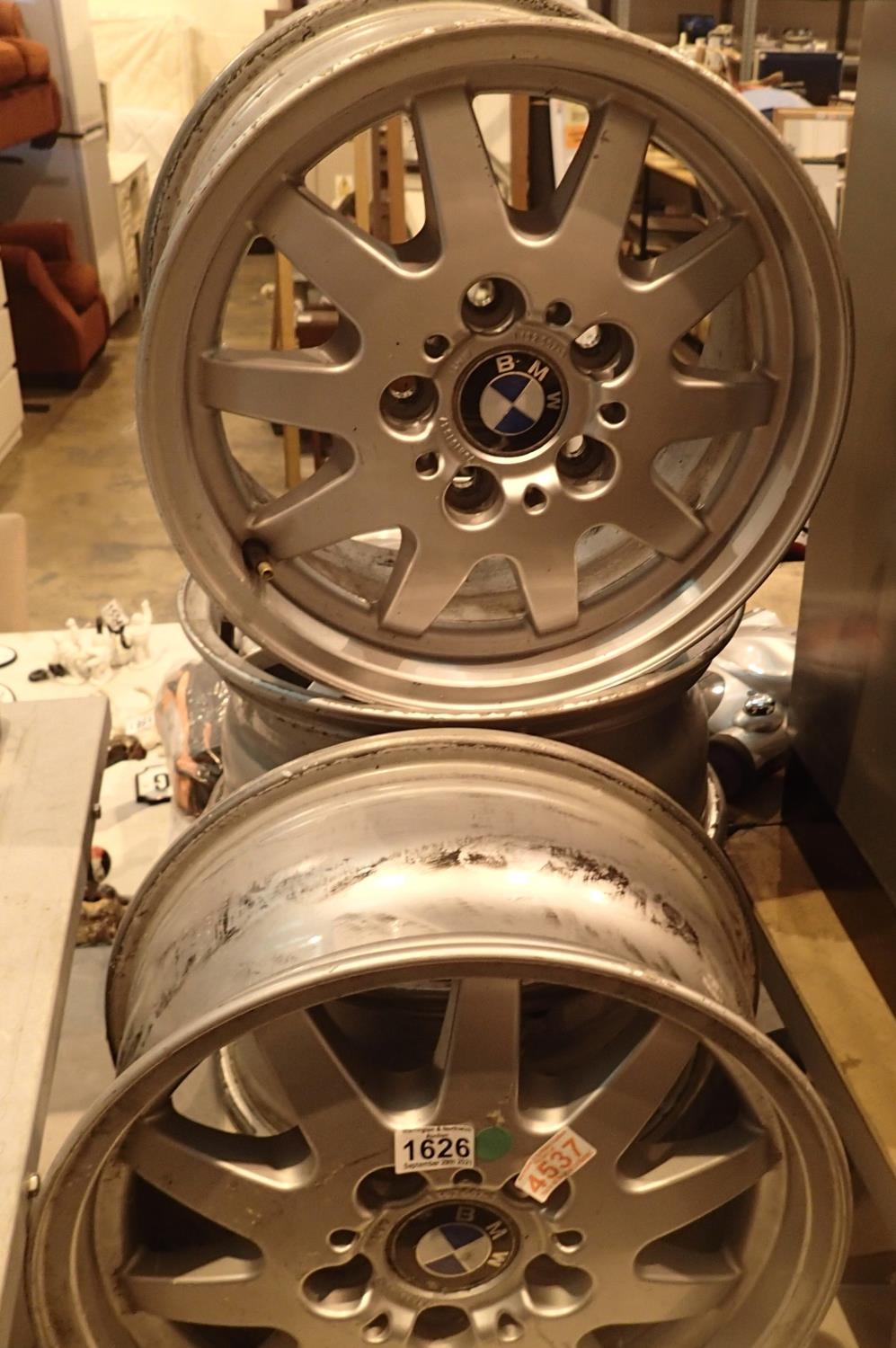 Set of four BMW alloy wheels D: 41.5cm. Not available for in-house P&P, contact Paul O'Hea at