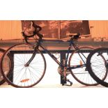 Mens decathlon R series racing bike 22'' frame, 24 gears equipped with Shimano flight deck bars