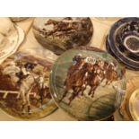 Three Coalport the spirt of the turf limited edition horse racing plates. Not available for in-house