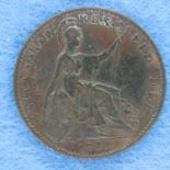 1822 farthing of George IV. P&P Group 1 (£14+VAT for the first lot and £1+VAT for subsequent lots)
