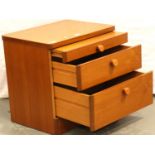 Stag teak two drawer bed side cabinet 57 x 44 x 56 cm H. Not available for in-house P&P, contact
