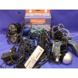 Sony Playstation, PS2 and aftermarket controllers, mixed Sony Playstation PS1 and PS2 peripherals,