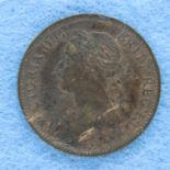 1890 copper farthing of Queen Victoria. P&P Group 1 (£14+VAT for the first lot and £1+VAT for