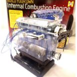 Haynes build your own internal combustion engine with original box, built and in working order. P&