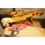 Nerf assault rifle and Nerf mega gun. Not available for in-house P&P, contact Paul O'Hea at