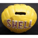 Shell Oil; a modern cast iron moneybox, H: 12 cm. P&P Group 1 (£14+VAT for the first lot and £1+