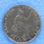 1856 copper farthing of Queen Victoria. P&P Group 1 (£14+VAT for the first lot and £1+VAT for