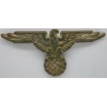 WWII Waffen SS cap badge. P&P Group 1 (£14+VAT for the first lot and £1+VAT for subsequent lots)