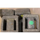 Eight 1.75kg diving belt weights. Not available for in-house P&P, contact Paul O'Hea at Mailboxes on