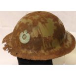 WWI relic Royal Engineers Brodie helmet, reputedly a Somme area barn find. P&P Group 2 (£18+VAT