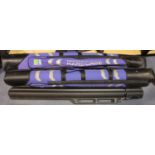 Two Preston Innovations hard case rod bags and a further hard case. Not available for in-house P&