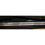 Daiwa Airity 16 metre pole with extension, two long top fours and cupping kit, eight tops in good