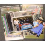 Nascar and similar Interest: Richard Petty (x3) and Giniel De Villiers pen signed publicity shots,