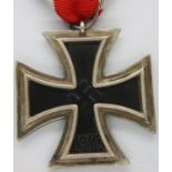 German WWII Iron Cross second class, jump ring stamped (indistinct). P&P Group 1 (£14+VAT for the