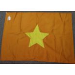 Vietnam War period NVA flag 75 x 55 cm. P&P Group 1 (£14+VAT for the first lot and £1+VAT for