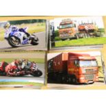 200 printed photographs of trucks, track cars and others. P&P Group 1 (£14+VAT for the first lot and