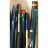 Collection of pole and rod tubes. Not available for in-house P&P, contact Paul O'Hea at Mailboxes on
