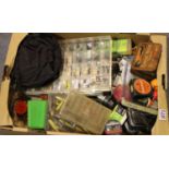 Box of mixed fishing tackle including floats. P&P Group 3 (£25+VAT for the first lot and £5+VAT