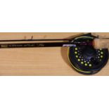 Shakespeare high model carbon, Oberon H L Fly rod with BFR Rimfly 1095 reel. P&P Group 3 (£25+VAT