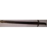 British Engineers bayonet and scabbard. P&P Group 3 (£25+VAT for the first lot and £5+VAT for