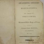 Leather bound copy of The Standing Orders of The 43rd Regiment, Monmouthshire Regiment of foot, by