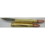 Two modern bullet form penknives. P&P Group 1 (£14+VAT for the first lot and £1+VAT for subsequent